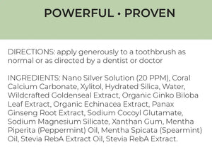 Coral Calcium Nano Silver Ingredients